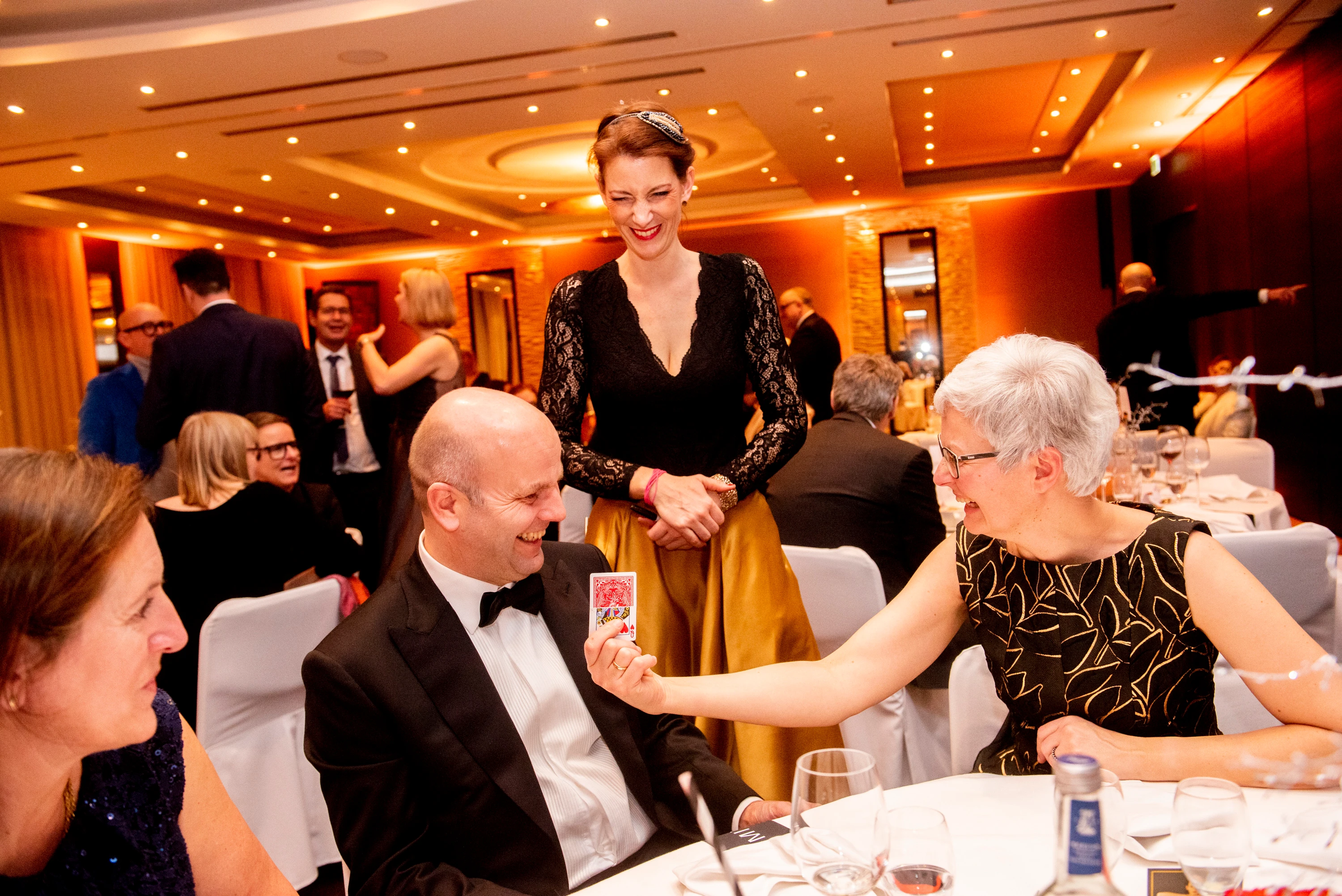 Johanna Lux performing close-up magic