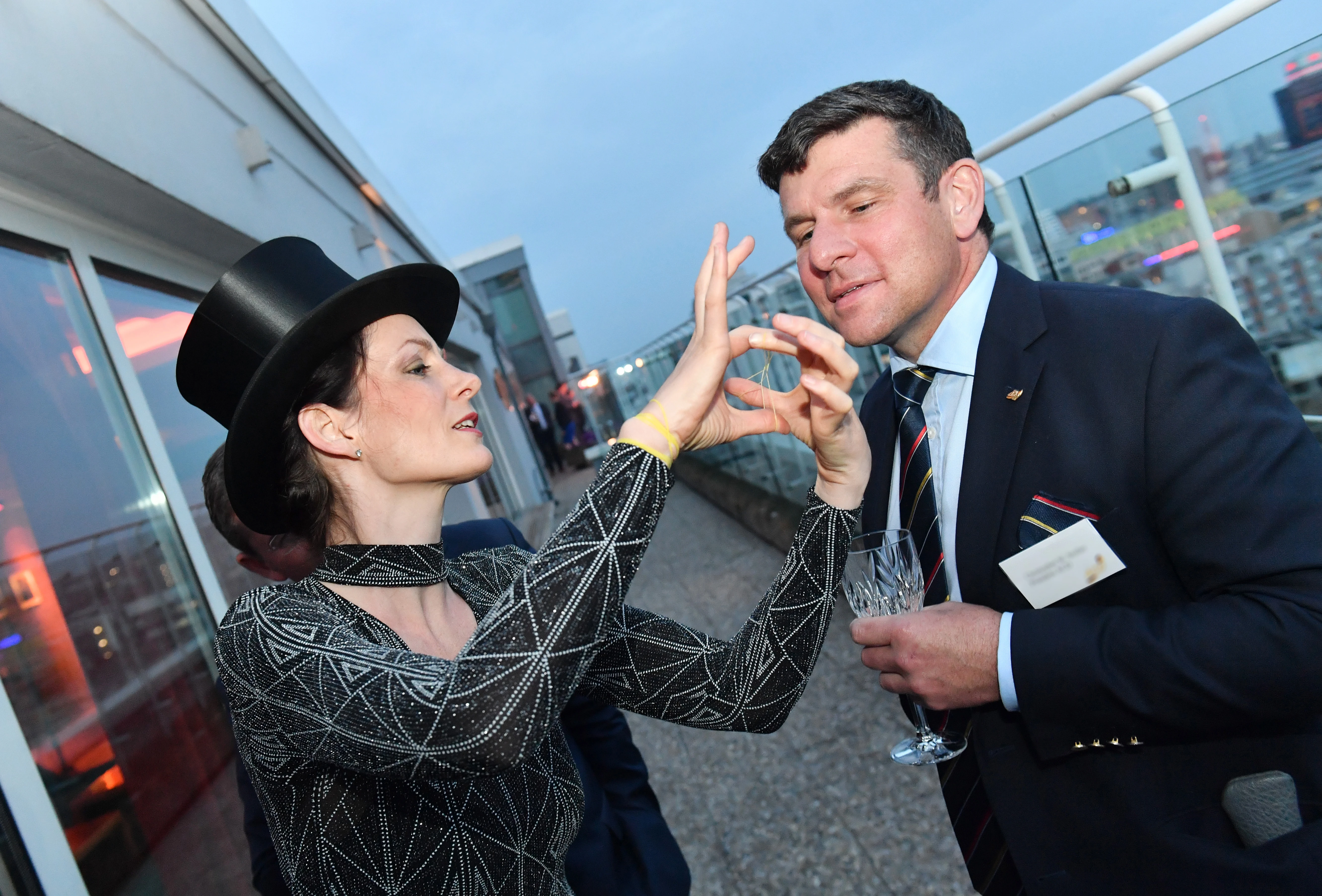 Johanna Lux performing close-up magic